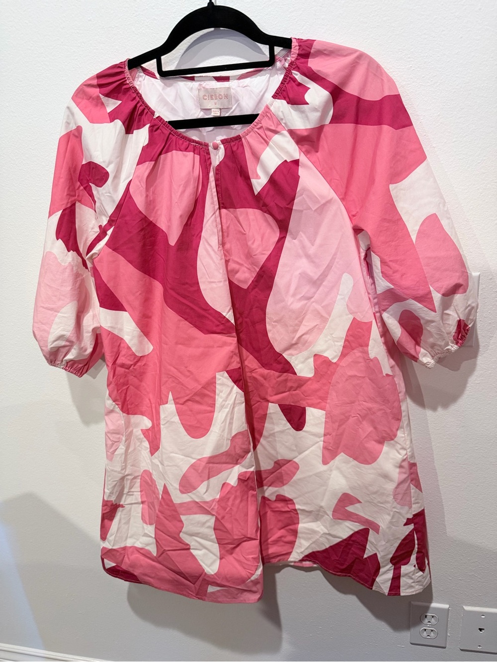 Ciebon Pink Abstract Print Women’s dress